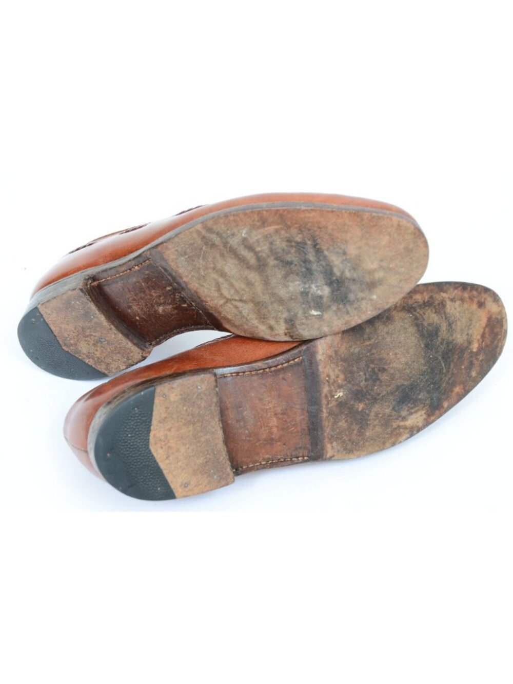 Vtg 80s Carroll & Co Beverly Hills Men's 9D Loafer Shoes Made in‎ England Preppy - Picture 7 of 9